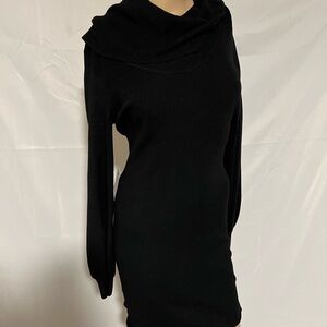 bebe Black Midi Dress